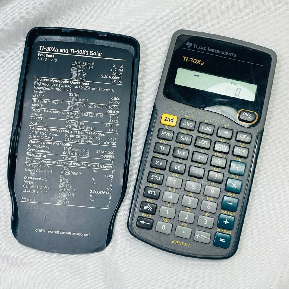 1997 Texas Instruments TI-30Xa Scientific Calculator Vintage Works New Battery - Picture 8 of 12
